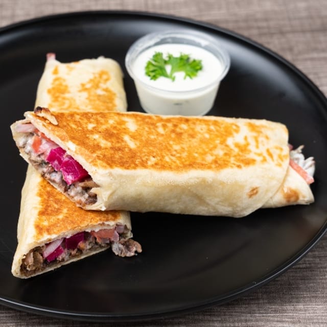 Beef Shawarma Wrap.