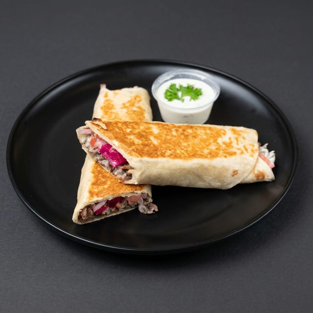 Beef Shawarma Wrap.